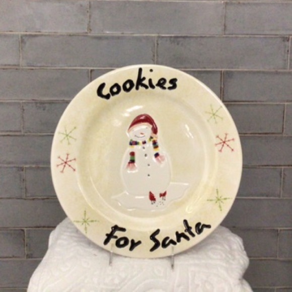 Oneida “Cookies for Santa 🎅 ”Snowman ⛄️ Plate - Picture 4 of 5